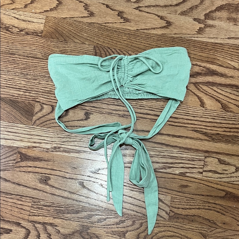 Mable Linen Bra Top with long sash